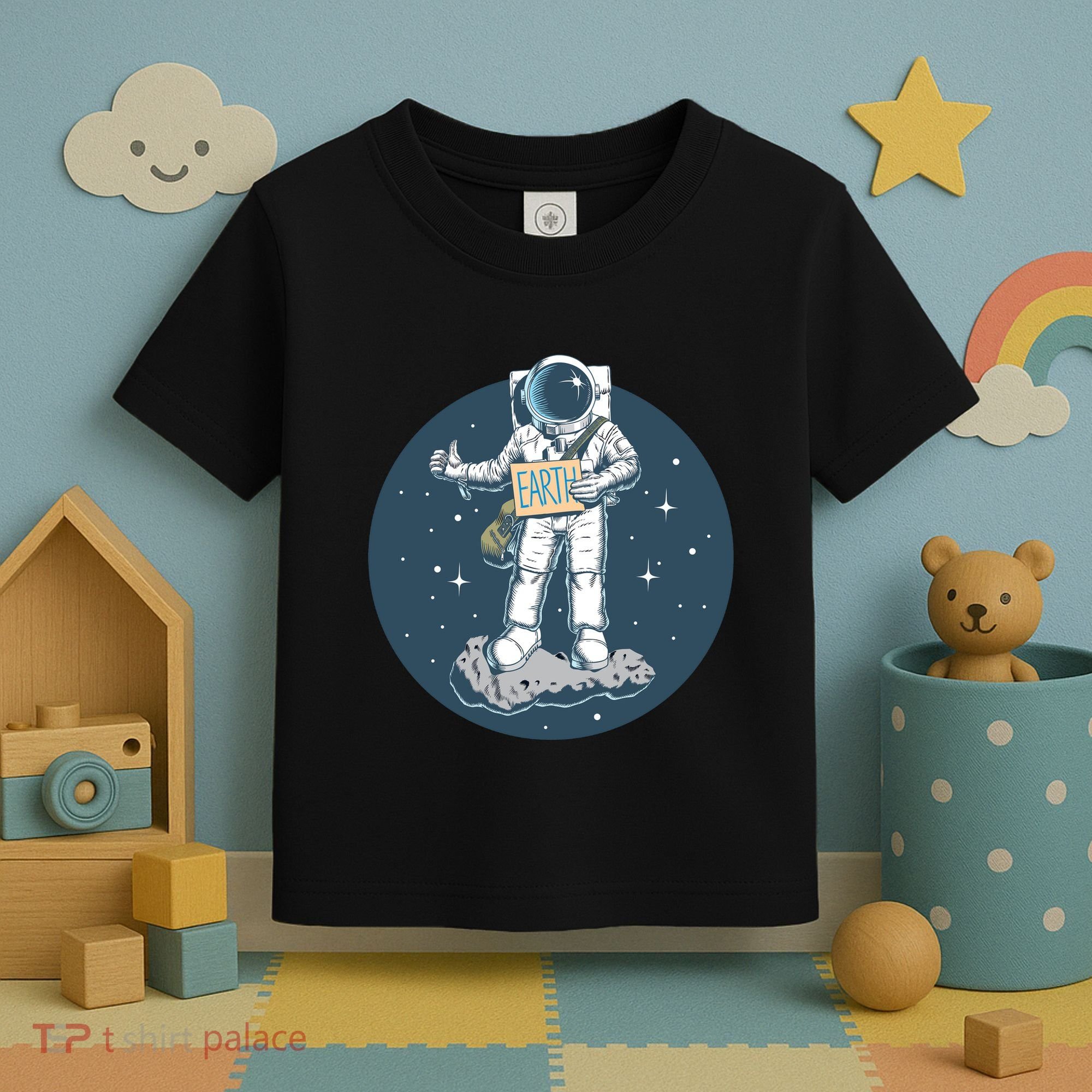 Astronaut Hitchhiking To Earth Toddler T-Shirt