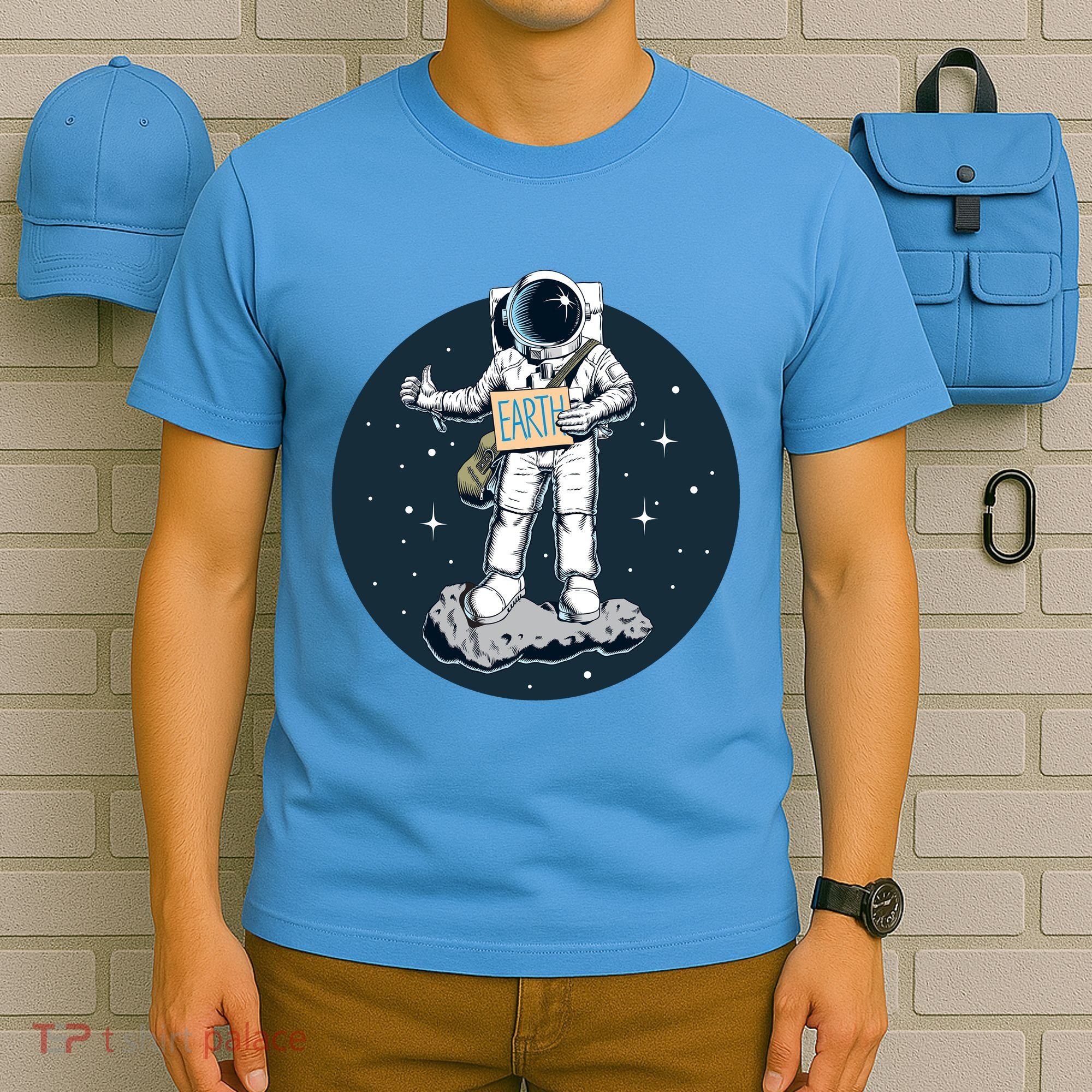 Astronaut Hitchhiking To Earth T-Shirt