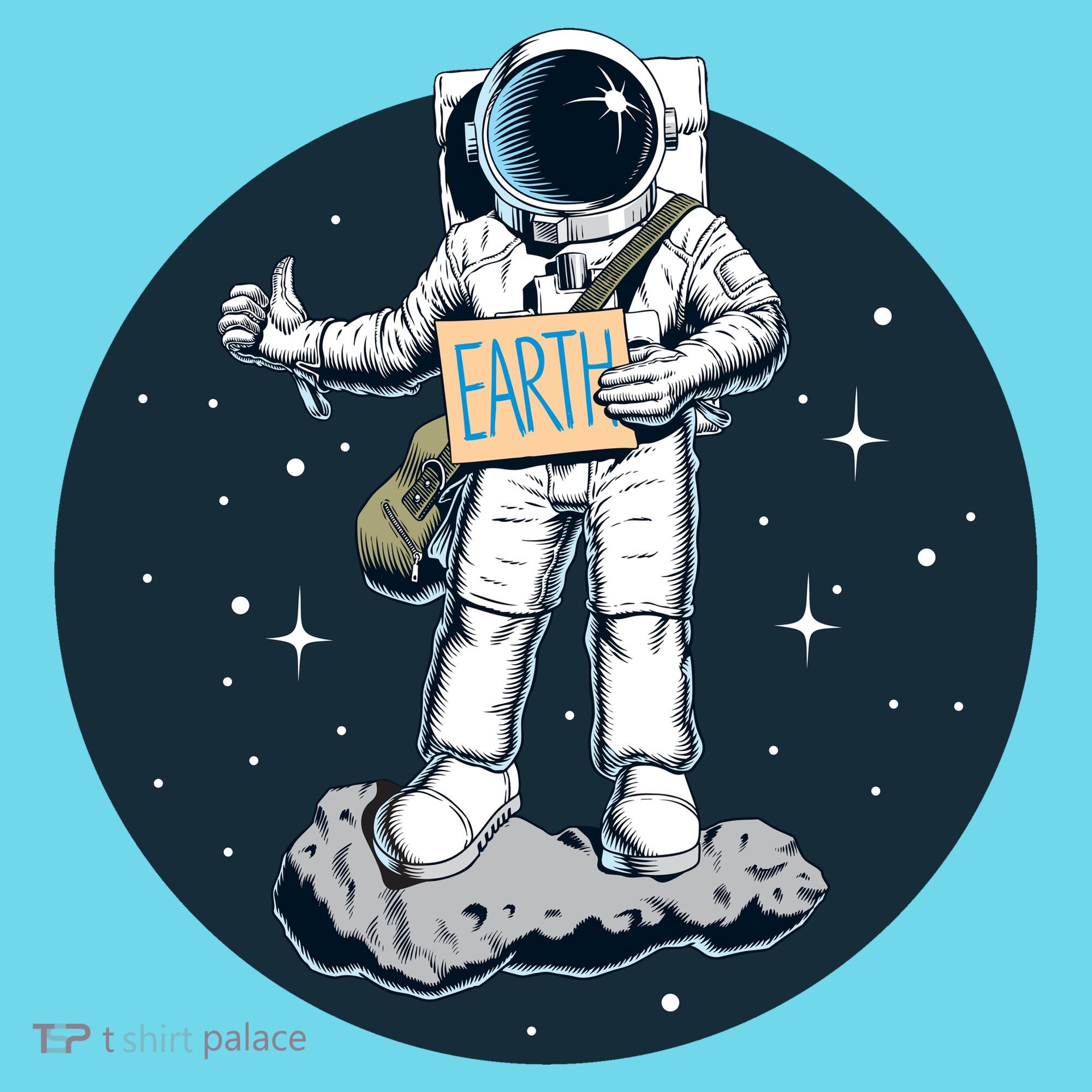 Astronaut Hitchhiking To Earth T-Shirt