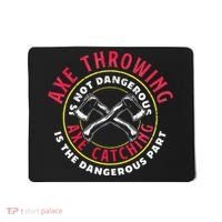 Axe Hatchet Throwing Ax Thrower Axe Catching Mousepad thumb 0