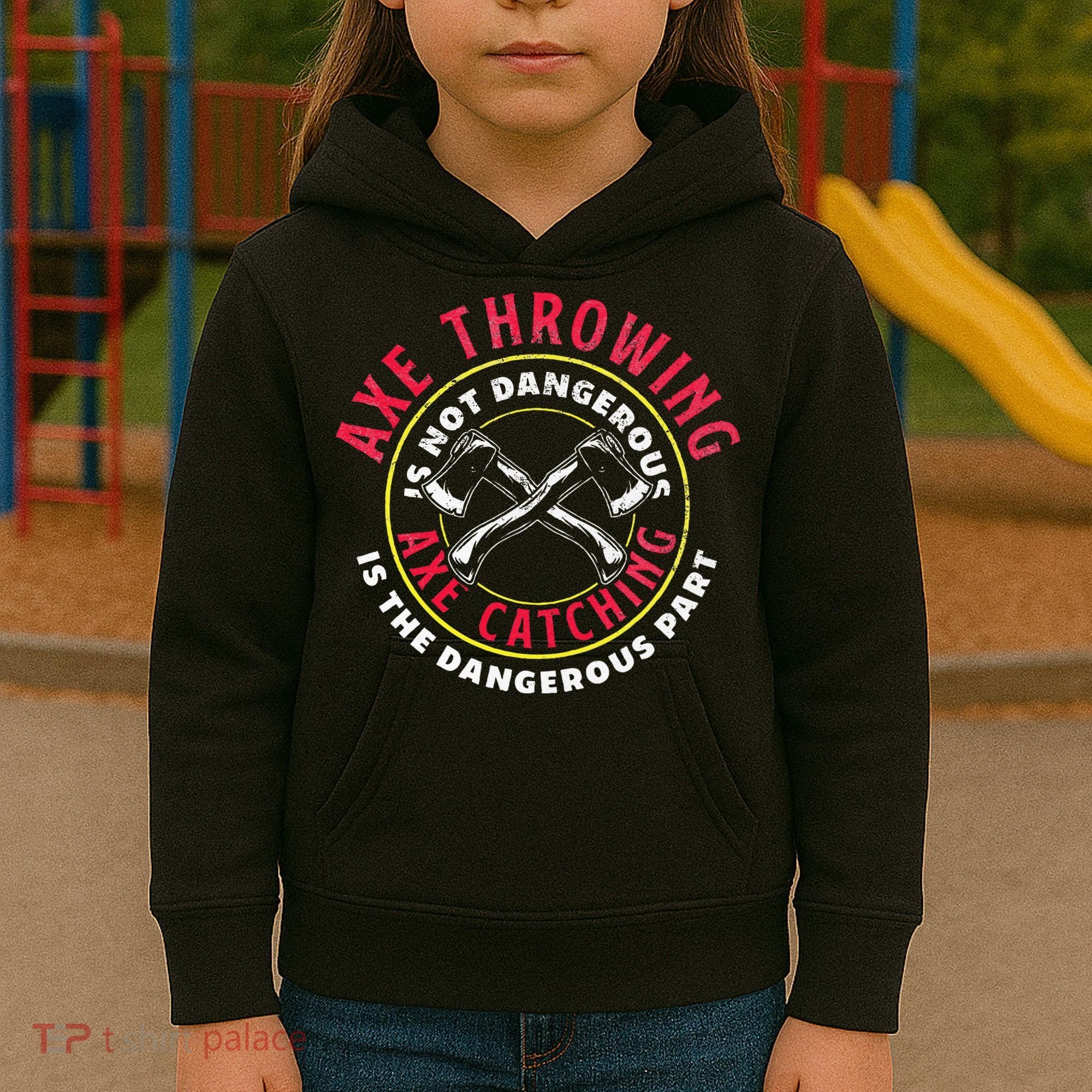 Axe Hatchet Throwing Ax Thrower Axe Catching Kids Hoodie
