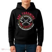 Axe Hatchet Throwing Ax Thrower Axe Catching Kids Hoodie thumb 4