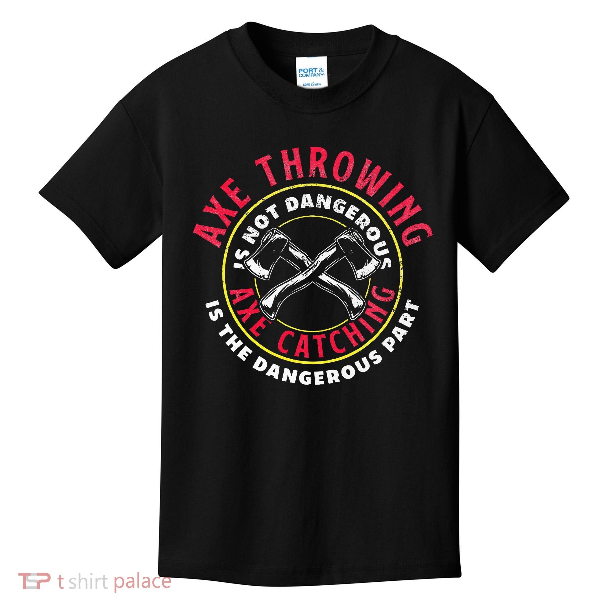 Axe Hatchet Throwing Ax Thrower Axe Catching Kids T-Shirt