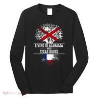 Alabama Home Texas Roots State Tree Flag Love Gift Long Sleeve Shirt thumb 0