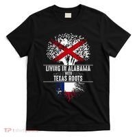 Alabama Home Texas Roots State Tree Flag Love Gift T-Shirt thumb 0