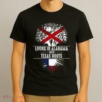 Alabama Home Texas Roots State Tree Flag Love Gift T-Shirt thumb 3