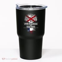 Alabama Home Texas Roots State Tree Flag Love Gift Tumbler thumb 0