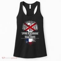 Alabama Home Texas Roots State Tree Flag Love Gift Women's Tank Top thumb 0