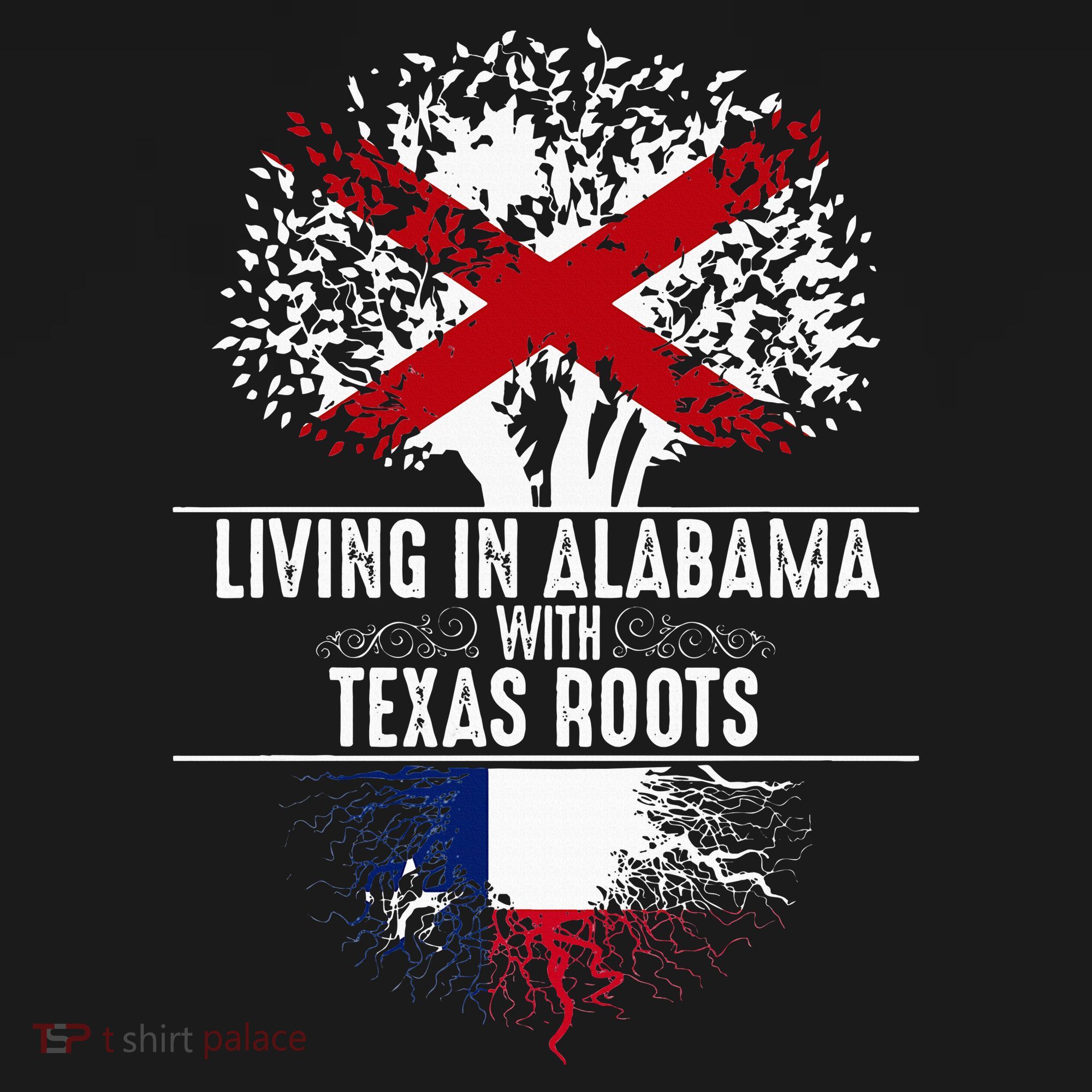 Alabama Home Texas Roots State Tree Flag Love Gift Baby Bodysuit