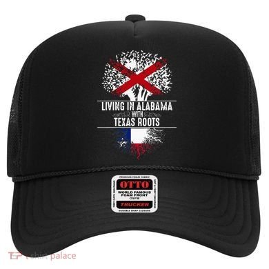 Alabama Home Texas Roots State Tree Flag Love Gift Hat