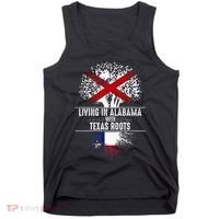 Alabama Home Texas Roots State Tree Flag Love Gift Tank Top thumb 0