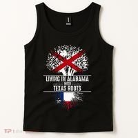 Alabama Home Texas Roots State Tree Flag Love Gift Tank Top thumb 2