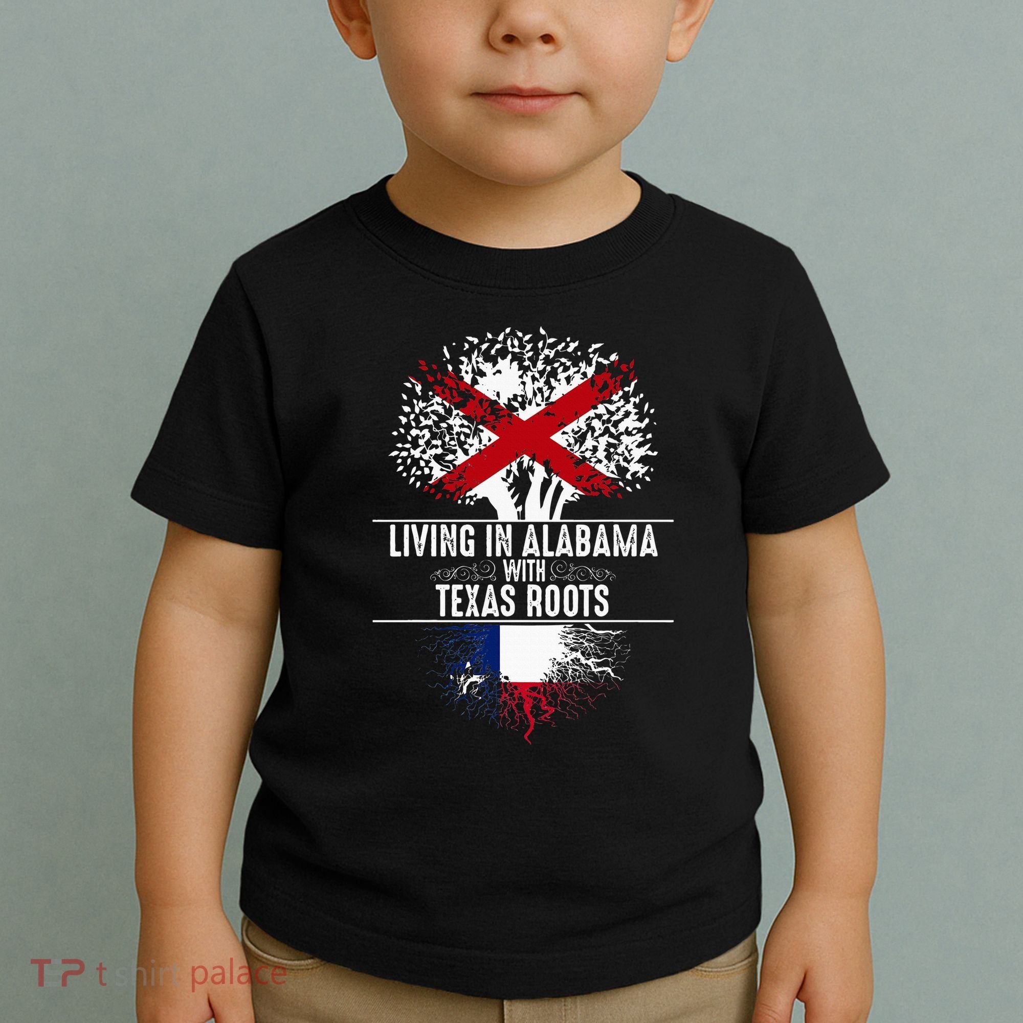 Alabama Home Texas Roots State Tree Flag Love Gift Toddler T-Shirt