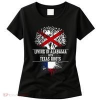 Alabama Home Texas Roots State Tree Flag Love Gift Women's T-Shirt thumb 0