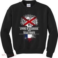 Alabama Home Texas Roots State Tree Flag Love Gift Kids Sweatshirt thumb 0