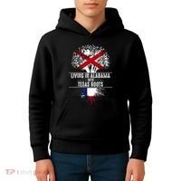Alabama Home Texas Roots State Tree Flag Love Gift Kids Hoodie thumb 4