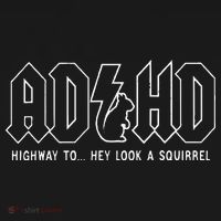 Adhd Highway To... Hey Look A Squirrel Adhd Is Awesome Apron thumb 3