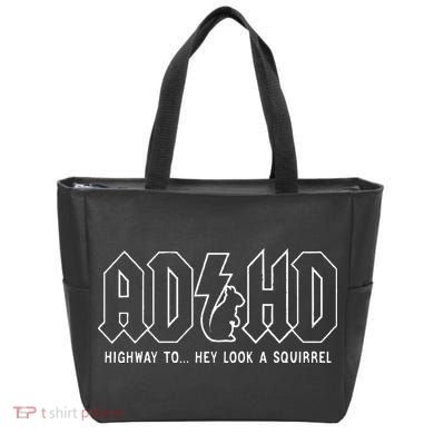 Adhd Highway To... Hey Look A Squirrel Adhd Is Awesome Tote Bag