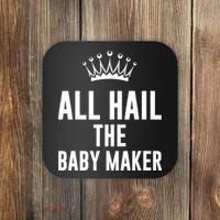 All Hail The Baby Maker Women's Mother's Day Coaster thumb 0