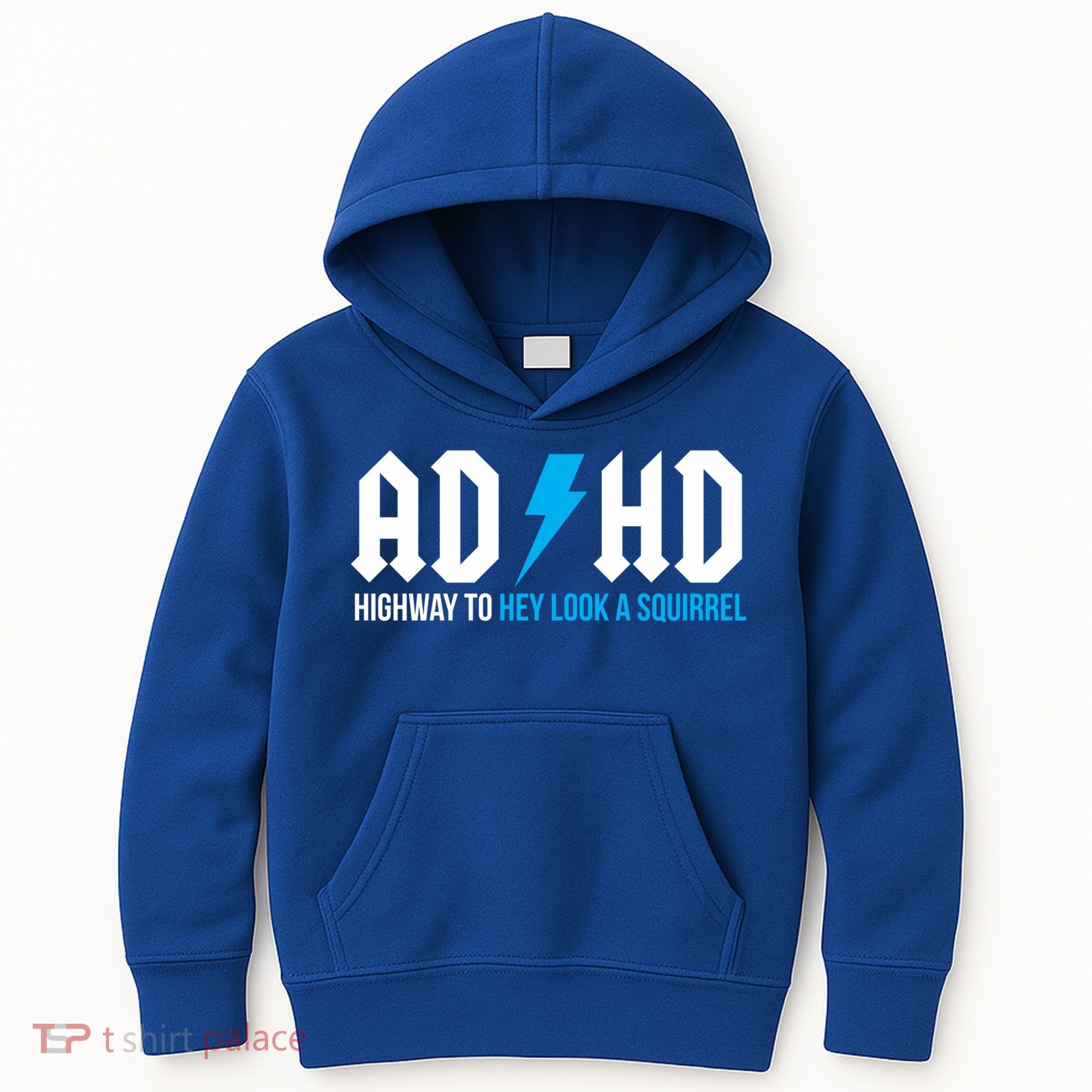 Adhd Highway To Hey Look A Squirrel Funny Adhd Funny Gift Kids Hoodie