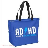Adhd Highway To Hey Look A Squirrel Funny Adhd Funny Gift Tote Bag thumb 2