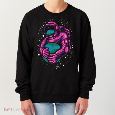 Astronaut Holding The Earth Close Women's Sweatshirt