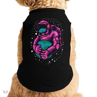 Astronaut Holding The Earth Close Doggie Tank