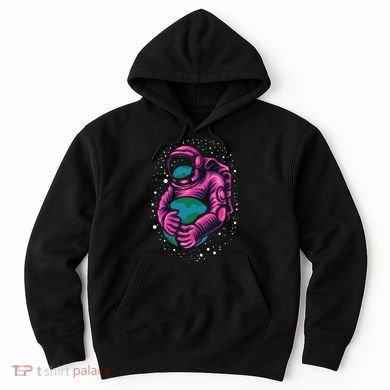 Astronaut Holding The Earth Close Hoodie