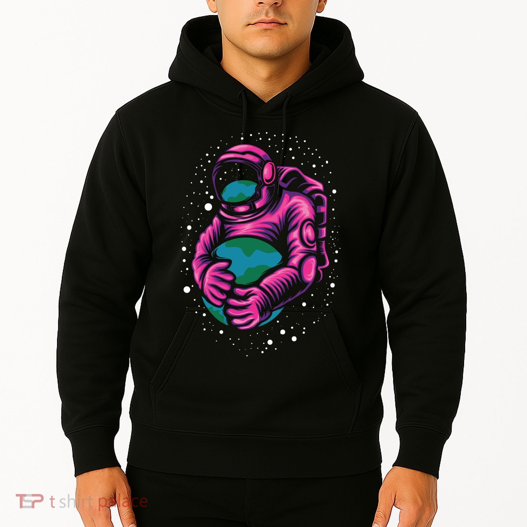 Astronaut Holding The Earth Close Hoodie
