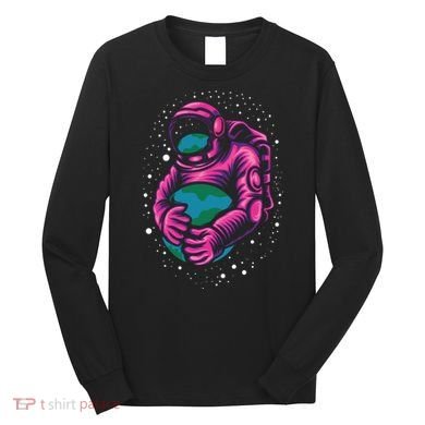 Astronaut Holding The Earth Close Long Sleeve Shirt