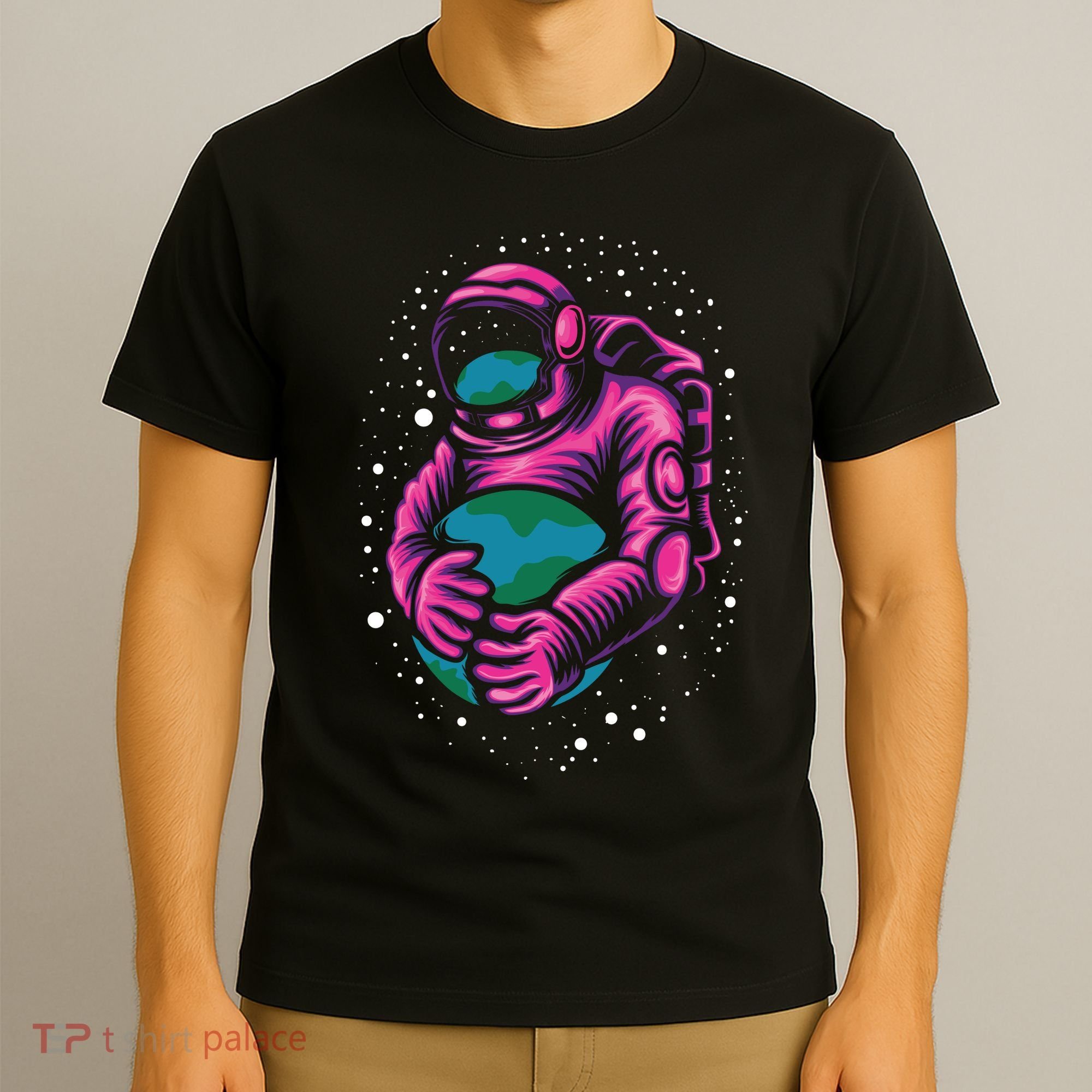 Astronaut Holding The Earth Close T-Shirt