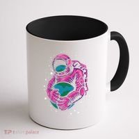 Astronaut Holding The Earth Close Coffee Mug thumb 1