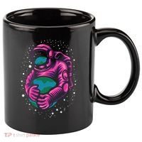 Astronaut Holding The Earth Close 11oz C Handle Ceramic Mug thumb 0