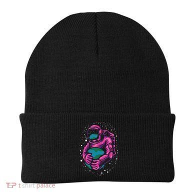 Astronaut Holding The Earth Close Beanie