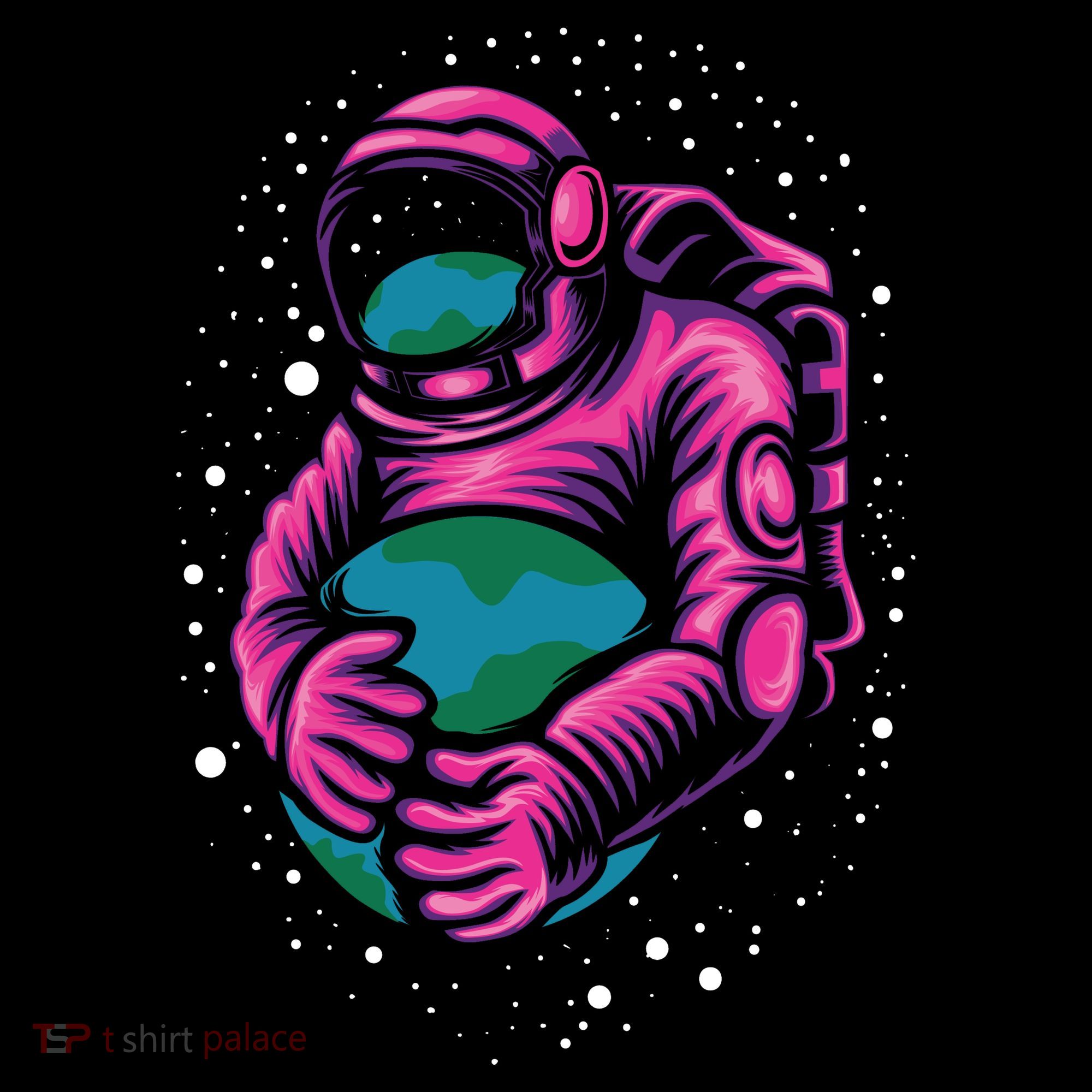 Astronaut Holding The Earth Close Pajama Set