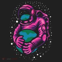 Astronaut Holding The Earth Close Tumbler thumb 3