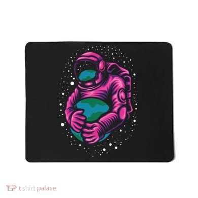 Astronaut Holding The Earth Close Mousepad
