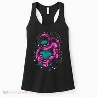 Astronaut Holding The Earth Close Women's Tank Top thumb 0
