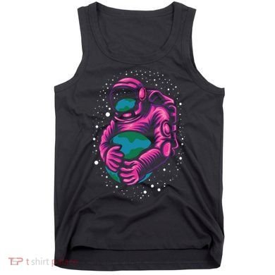Astronaut Holding The Earth Close Tank Top