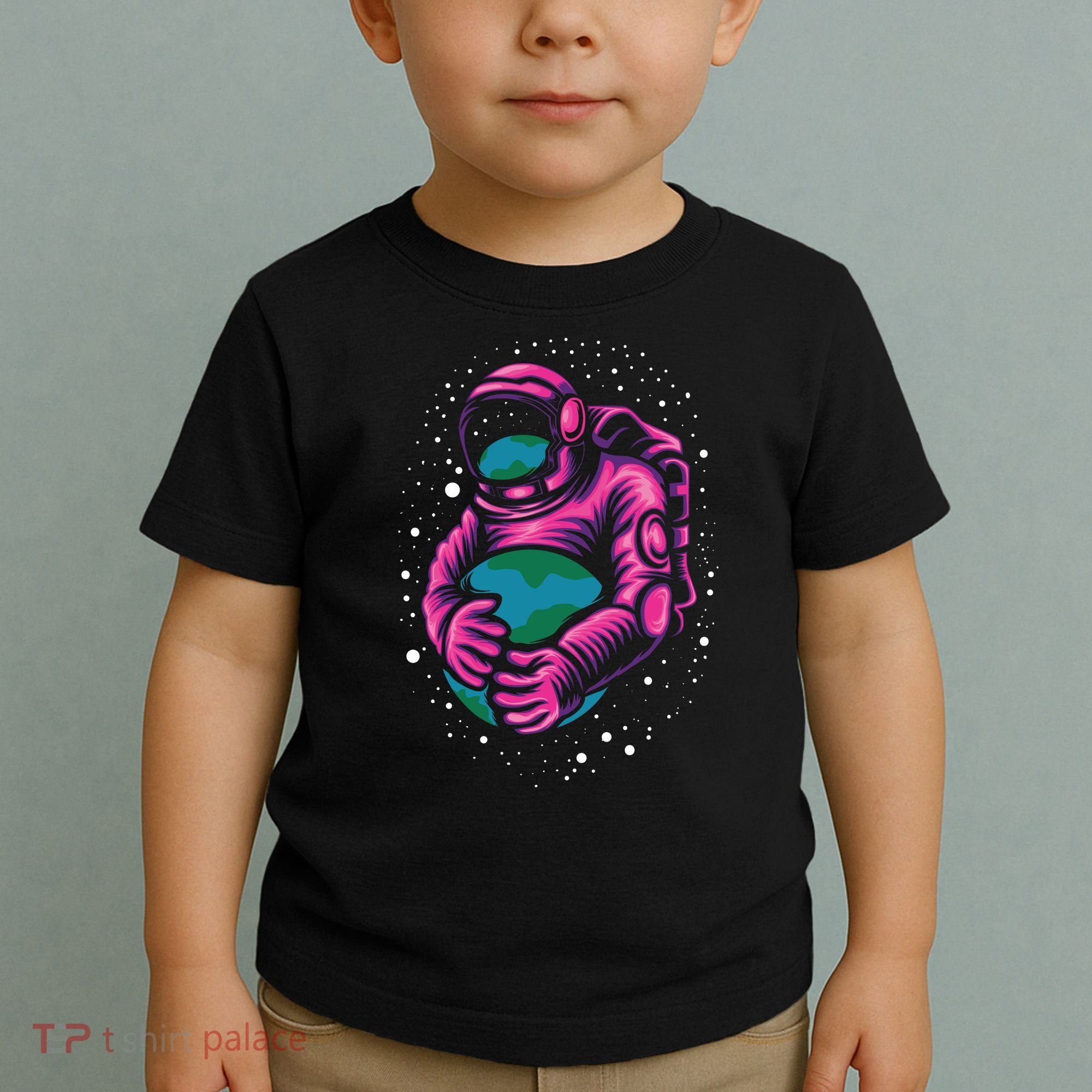 Astronaut Holding The Earth Close Toddler T-Shirt