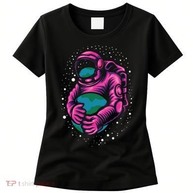 Astronaut Holding The Earth Close Women's T-Shirt