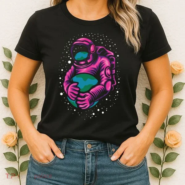 Astronaut Holding The Earth Close Women's T-Shirt