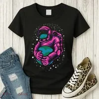 Astronaut Holding The Earth Close Women's T-Shirt thumb 3