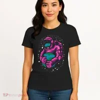 Astronaut Holding The Earth Close Women's T-Shirt thumb 4