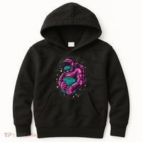 Astronaut Holding The Earth Close Kids Hoodie thumb 0