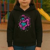 Astronaut Holding The Earth Close Kids Hoodie thumb 3