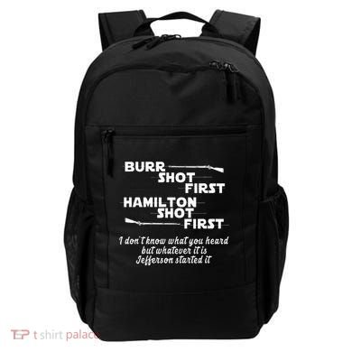Alexander Hamilton Unique & Funny Burr Shot First Backpack