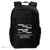Alexander Hamilton Unique & Funny Burr Shot First Backpack thumb 0
