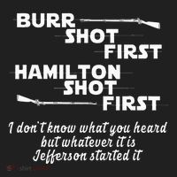 Alexander Hamilton Unique & Funny Burr Shot First Beanie thumb 2