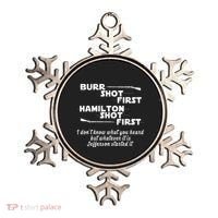 Alexander Hamilton Unique & Funny Burr Shot First Ornament thumb 0